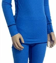 Merkloos Jongens Thermo Set Broek En Shirt Blauw 116/128. 2 Sets