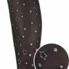 Merkloos Panty Meisjes - Glitter - Sterren - Zwart/Zilver - Maat140/152 -Nike winkel 248x840