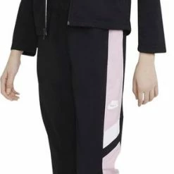 Nike Nike Sportswear Trainingspak - Maat 164 - Meisjes - Zwart - Roze - Wit