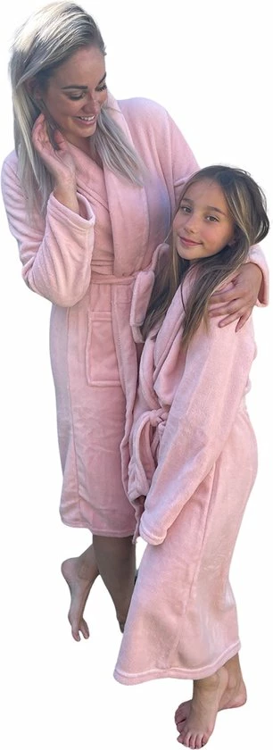 Relax Company Kinderbadjas Fleece - Oudroze - Meisjes Ochtendjas Maat 134/140 6 Relax Company Kinderbadjas Fleece - Oudroze - Meisjes Ochtendjas Maat 134/140 - Afbeelding 4