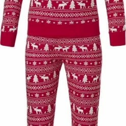 Pastunette Familie Kerst Meisjes/Jongens Pyjamaset - Rood - Maat 152