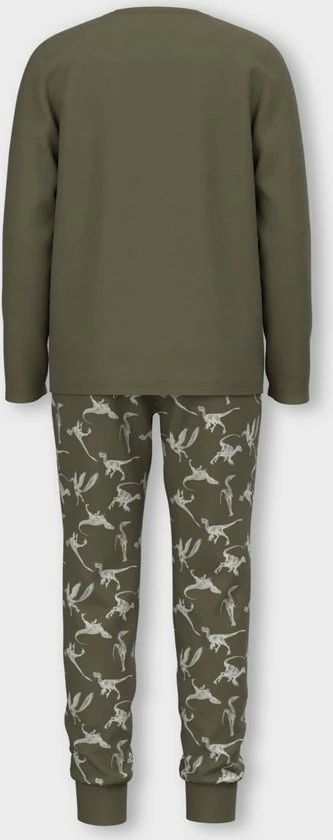 NAME IT NKMNIGHTSET OLIVE NIGHT DINO NOOS Jongens Pyjama - Maat 134/140 10 NAME IT NKMNIGHTSET OLIVE NIGHT DINO NOOS Jongens Pyjama - Maat 134/140 - Afbeelding 8