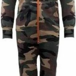 Woodland Camouflage Onesie Kind Maat 146 – Onesie Kinderen – Onesie Jongens - Onesie Meisjes – Huispak