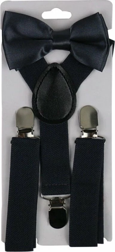 MINIIYOU - Set Jongens Bretel En Vlinderstrik - 1 T/m 5 Jaar - Zwart 3 MINIIYOU - Set Jongens Bretel En Vlinderstrik - 1 T/m 5 Jaar - Zwart
