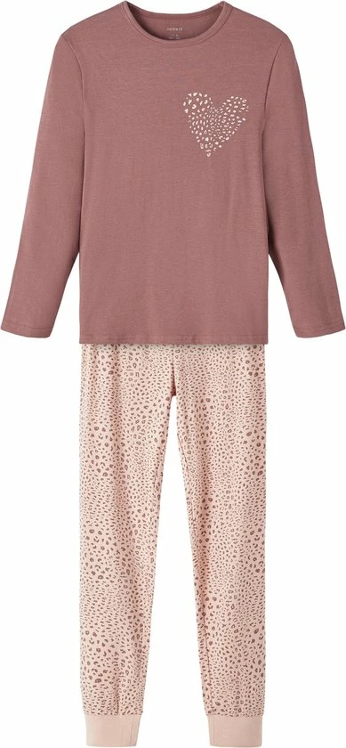 NAME IT NKFNIGHTSET ROSE TAUPE LEO NOOS Meisjes Pyjama - Maat 110/116 6 NAME IT NKFNIGHTSET ROSE TAUPE LEO NOOS Meisjes Pyjama - Maat 110/116 - Afbeelding 4