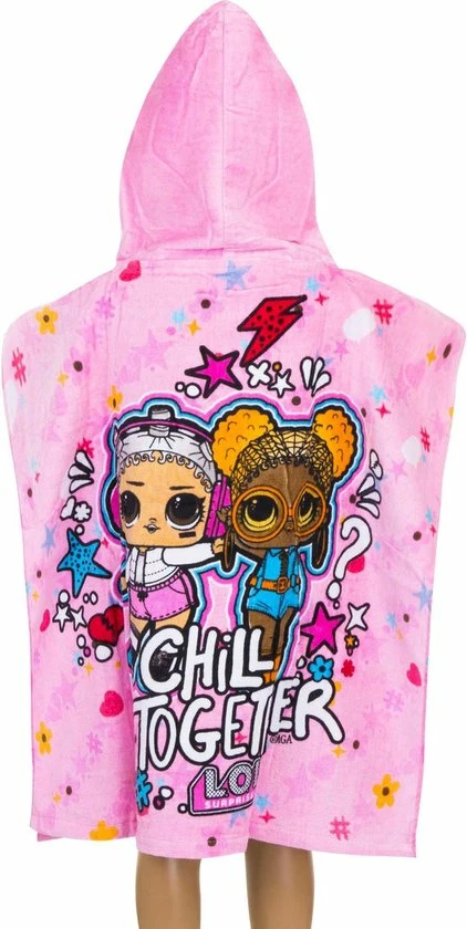 L.O.L. Surprise! Badponcho 60 X 120 Cm Katoen Roze 4 L.O.L. Surprise! Badponcho 60 X 120 Cm Katoen Roze - Afbeelding 2