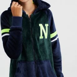 WE Fashion Jongens Onesie Met Embroidery En Capuchon - Maat 134/140 -Nike winkel 440x840 1