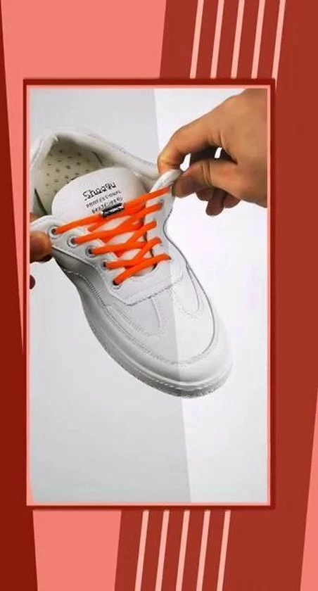 ProtectSupply - Elastische Veters - Schoenveters - Veters - Niet Meer Strikken - Wit 4 ProtectSupply - Elastische Veters - Schoenveters - Veters - Niet Meer Strikken - Wit - Afbeelding 2