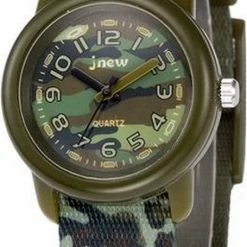 Lazy Cat Kinderhorloge – Jongenshorloge – Legergroen – Geschenkdoosje