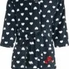 Playshoes - Fleece Badjas Met Capuchon Voor Meisjes - Blauw & Hartjes - Maat 134-140cm -Nike winkel 482x840 7