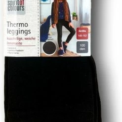 Merkloos Kinder Thermolegging - Fleecevoering - Zwart - Maat 122-128 -Nike winkel 483x840 1