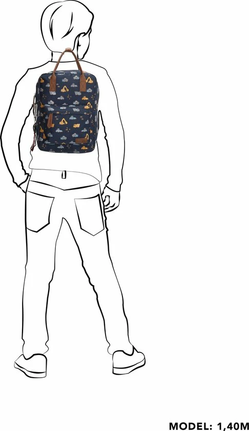 Zebra Trends Zebra Rugtas Construction Blue Rugzak + Dino Ei 9 Zebra Trends Zebra Rugtas Construction Blue Rugzak + Dino Ei - Afbeelding 7