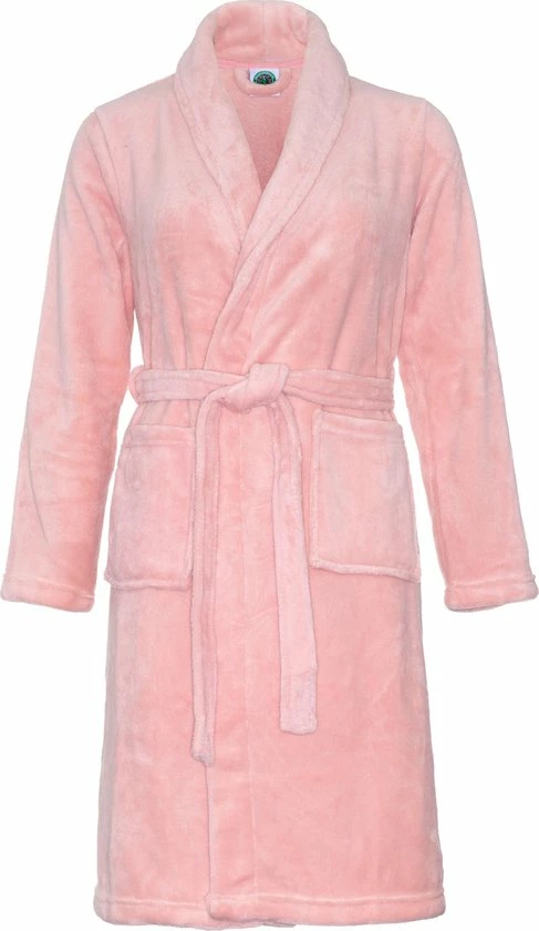 Relax Company Kinderbadjas Fleece - Oudroze - Meisjes Ochtendjas Maat 134/140 3 Relax Company Kinderbadjas Fleece - Oudroze - Meisjes Ochtendjas Maat 134/140