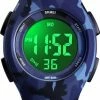 SKMEI Kinderhorloge – Stopwatch – Waterdicht – Army Blue - Giftbox -Nike winkel 488x840