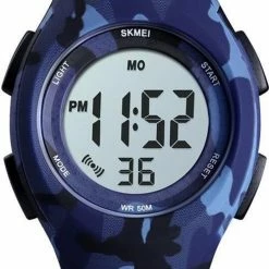 SKMEI Kinderhorloge – Stopwatch – Waterdicht – Army Blue - Giftbox -Nike winkel 489x840 1