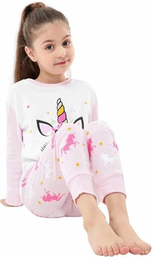 La Señorita Eenhoorn Pyjama Roze Maat 110-116 (5-6 Jaar) Unicorn Pyjama Jurk Prinses + Eenhoorn Ketting 5 La Señorita Eenhoorn Pyjama Roze Maat 110-116 (5-6 Jaar) Unicorn Pyjama Jurk Prinses + Eenhoorn Ketting - Afbeelding 3