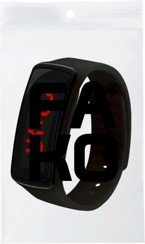 Fako Bijoux® - Kinderhorloge - LED Digital - Zwart 4 Fako Bijoux® - Kinderhorloge - LED Digital - Zwart - Afbeelding 2