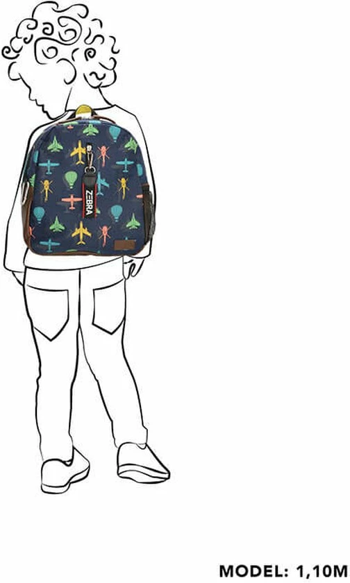 Zebra Trends Kinderrugzak Blauw 5 Zebra Trends Kinderrugzak Blauw - Afbeelding 3