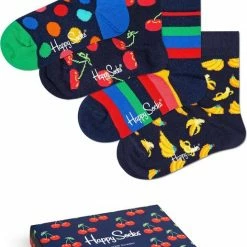 Happy Socks XKBDO09-6500 Classic 4-pack Gift Box - Maat 2-3Y