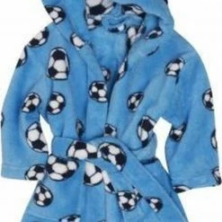 Playshoes - Fleece Badjas Met Capuchon - Voetbal Blauw - Maat 146-152cm 16 Playshoes - Fleece Badjas Met Capuchon - Voetbal Blauw - Maat 146-152cm -Nike winkel 521x840 3