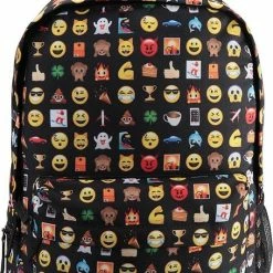 Cabin Max CabinMax Rugzak - Rugtas - Schooltas - Emoji - A4 Formaat - Lichtgewicht