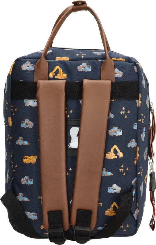 Zebra Trends Zebra Rugtas Construction Blue Rugzak + Dino Ei 5 Zebra Trends Zebra Rugtas Construction Blue Rugzak + Dino Ei - Afbeelding 3