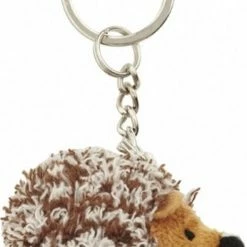 Nature Planet Pluche Egel Knuffel Sleutelhanger 6 Cm - Speelgoed Dieren Sleutelhangers