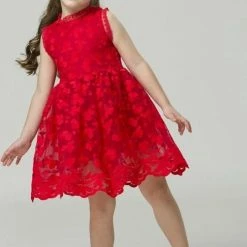 NNJXD Schattige Red Princess Lace Feest Jurk - Princess Verjaardag Jurk - Kerst Jurk - Bruidmeisje Jurk - Photoshoot Jurk - Red Lace Princess Maat 104 Mouwloos 10 NNJXD Schattige Red Princess Lace Feest Jurk - Princess Verjaardag Jurk - Kerst Jurk - Bruidmeisje Jurk - Photoshoot Jurk - Red Lace Princess Maat 104 Mouwloos -Nike winkel 541x840 6