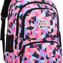 Merkloos Rugzak - Zwart - Abstract - Schooltas - Rugzak Kind - Rugtas - Back To School Backpack