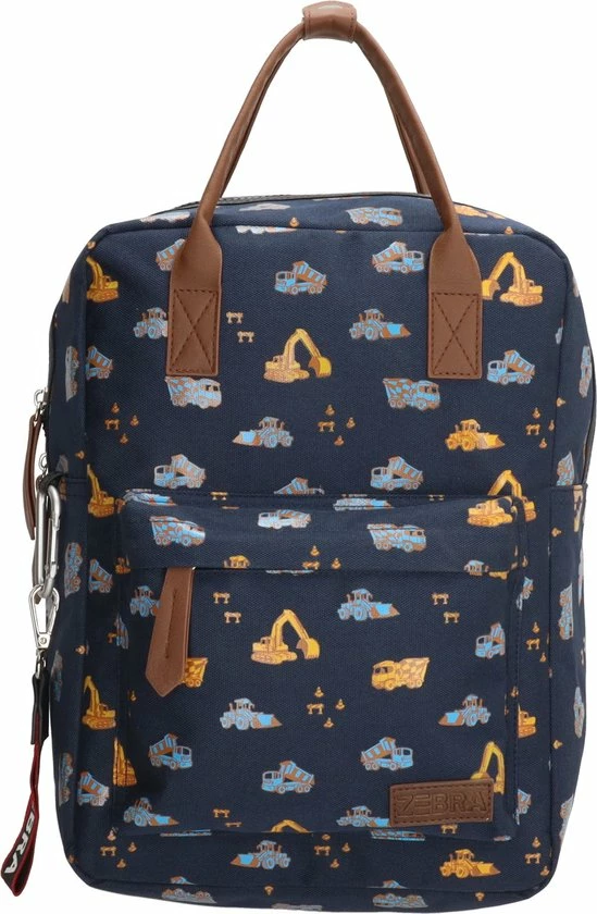 Zebra Trends Zebra Rugtas Construction Blue Rugzak + Dino Ei 10 Zebra Trends Zebra Rugtas Construction Blue Rugzak + Dino Ei - Afbeelding 8