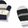 Merkloos 2 Paar - Baby Dreumes Jongens Wanten (1 T/m 3 Jaar) - Grijs Zwart Strepen - Jongens Handschoenen -Nike winkel 550x223 1