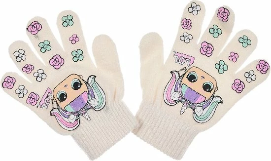 Handschoenen L.O.L. Surprise! - Meisjes - Wit - One Size (+/- 3-6 Jaar) 3 Handschoenen L.O.L. Surprise! - Meisjes - Wit - One Size (+/- 3-6 Jaar)