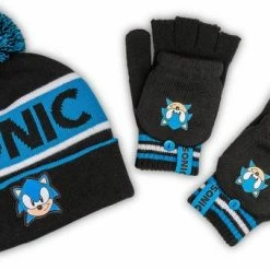 Sonic The Hedgehog Winterset Muts Handschoenen - Super Fast