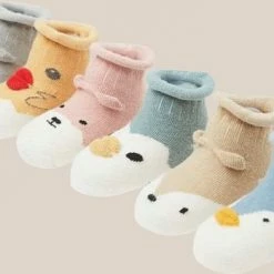 Merkloos Set Van 5 Babysokken - Beestenbende - Katoen - Antislip - 0-12 Maanden - Babysokjes - Baby Slofjes - Kraamcadeau - Baby Cadeau - Geschenkdoos -Nike winkel 550x349