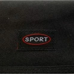 Merkloos Nylon Portemonnee – Klittenband Sluiting – Sport - Stoere Portemonnee Voor Jongens En Meisjes – Portemonnee Heren - Zwart - Gratis Verzonden