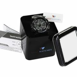 West Watches West Watch – Multifunctioneel Kinder/ Tiener Sport Horloge - Model Rock - Chronograaf – Shockproof - Digitaal/Analoog - Zwart -Nike winkel 550x365 3