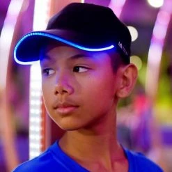 Illuminated Apparel IA LED Light Up Baseball Cap - Zwart Met Blauw Licht -Nike winkel 550x366 16