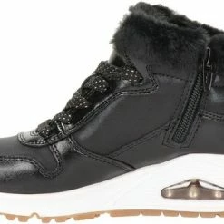 Skechers Uno Sneakers Zwart Leer - Dames - Maat 38 -Nike winkel 550x367 2