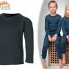 Therma -Tec Heat Essentials - Thermokleding Kinderen - ThermoShirt - 140-146 - Antraciet Grijs - Thermo Ondergoed - Thermo Shirt Lange Mouwen -Nike winkel 550x371