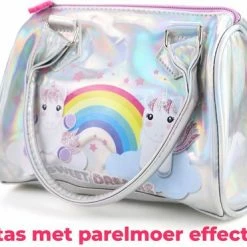 Handtas Unicorn Parelmoer + Smartphone Schrijfboekje + Make-up Spiegel – Eenhoorn Kinder Cadeauset Voor Meisjes – CBS1 -Nike winkel 550x371 2