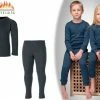Therma -Tec Heat Essentials - Set Thermokleding Kinderen - ThermoShirt En ThermoBroek - 128-134 - Antraciet Grijs - Thermo Ondergoed Kinderen - Skikleding Kinderen -Nike winkel 550x371 6