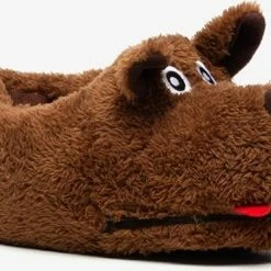 Thu!s Kinder Pantoffels Hond - Bruin - Maat 30/31 - Sloffen