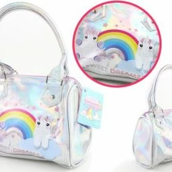 Handtas Unicorn Parelmoer + Smartphone Schrijfboekje + Make-up Spiegel – Eenhoorn Kinder Cadeauset Voor Meisjes – CBS1 -Nike winkel 550x379