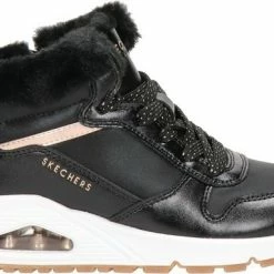 Skechers Uno Sneakers Zwart Leer - Dames - Maat 33 -Nike winkel 550x383 1