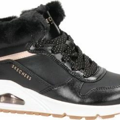 Skechers Uno Sneakers Zwart Leer - Dames - Maat 33 -Nike winkel 550x398 1