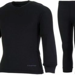 Campri Thermoshirt + Thermobroek - Junior - Maat 140 - Zwart