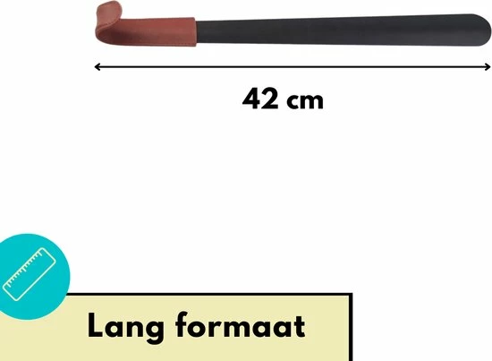Lynnz® Schoenlepel Lang Zwart Metaal RVS 42 Cm - Met Leren Handgreep - Stevig Leer - Schoentrekker - Schoen Lepel - Schoenlepels 11 Lynnz® Schoenlepel Lang Zwart Metaal RVS 42 Cm - Met Leren Handgreep - Stevig Leer - Schoentrekker - Schoen Lepel - Schoenlepels - Afbeelding 9