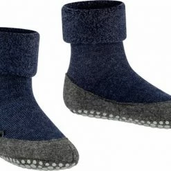 FALKE Cosyshoe Slofsokken Voor Meisjes En Jongens Comfortabel Warm Winter Antislip Ondoorzichtig Zacht Mid-rise Met Vilten Zool Zonder Motief Met Noppen Merinowol Blauw Kinderen Sokken - Maat 31-32 -Nike winkel 550x404 2