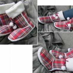 7and7 Sloffen - Pantoffels - Gevoerd Met Teddy - Maat 36/37 - Rood - Ruit - Rubberen Zool - Heerlijk Warm - Dames - Kind - Kado Tip - Sint - Kerst -Nike winkel 550x412 13