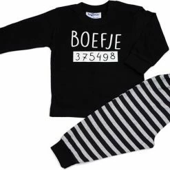 Fun2Wear - Pyjama Boefje - Zwart - Maat 92 - Jongens, Meisjes